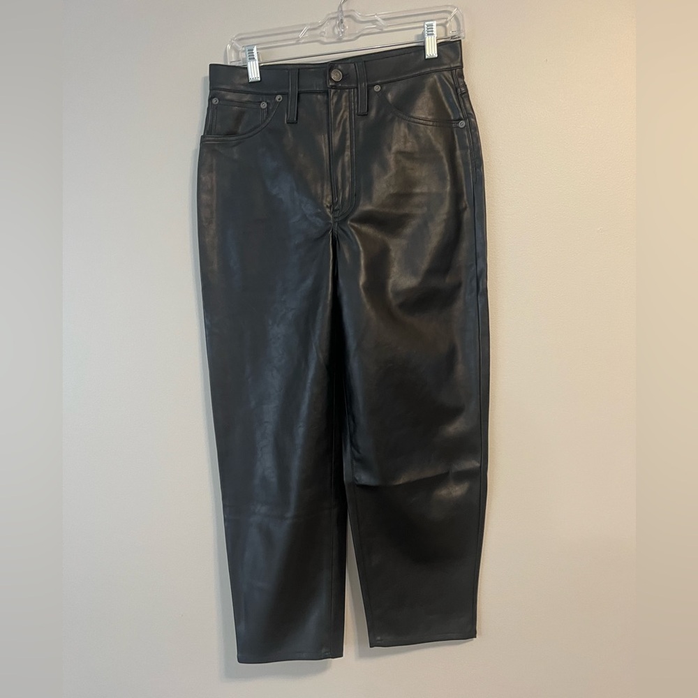 Madewell Women’s Faux Leather Barrel Pant